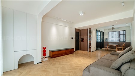 16.8w打造奶油中古風格的家121m² | 麗爾曼頓全房全屋整裝